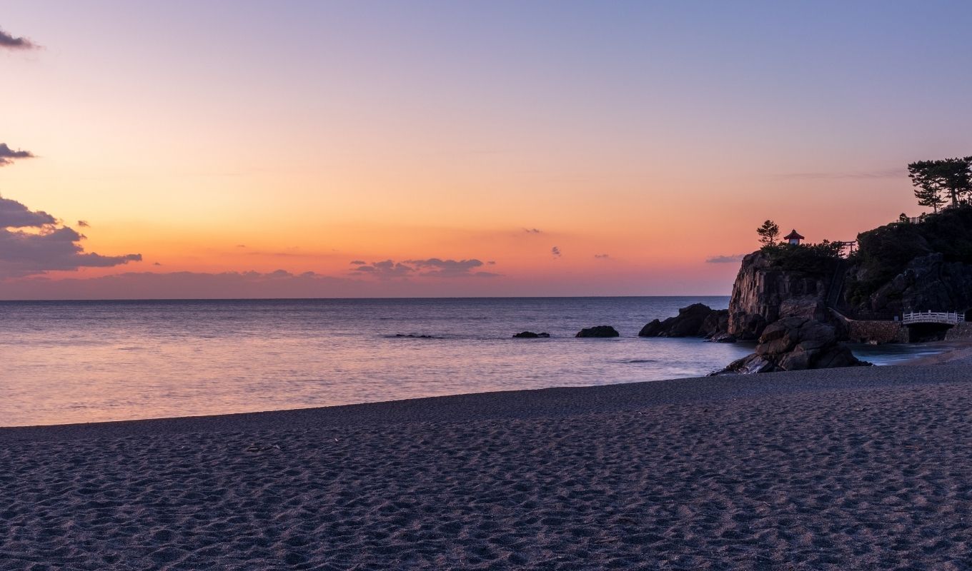 Kochi - Katsurahama beach Sunset