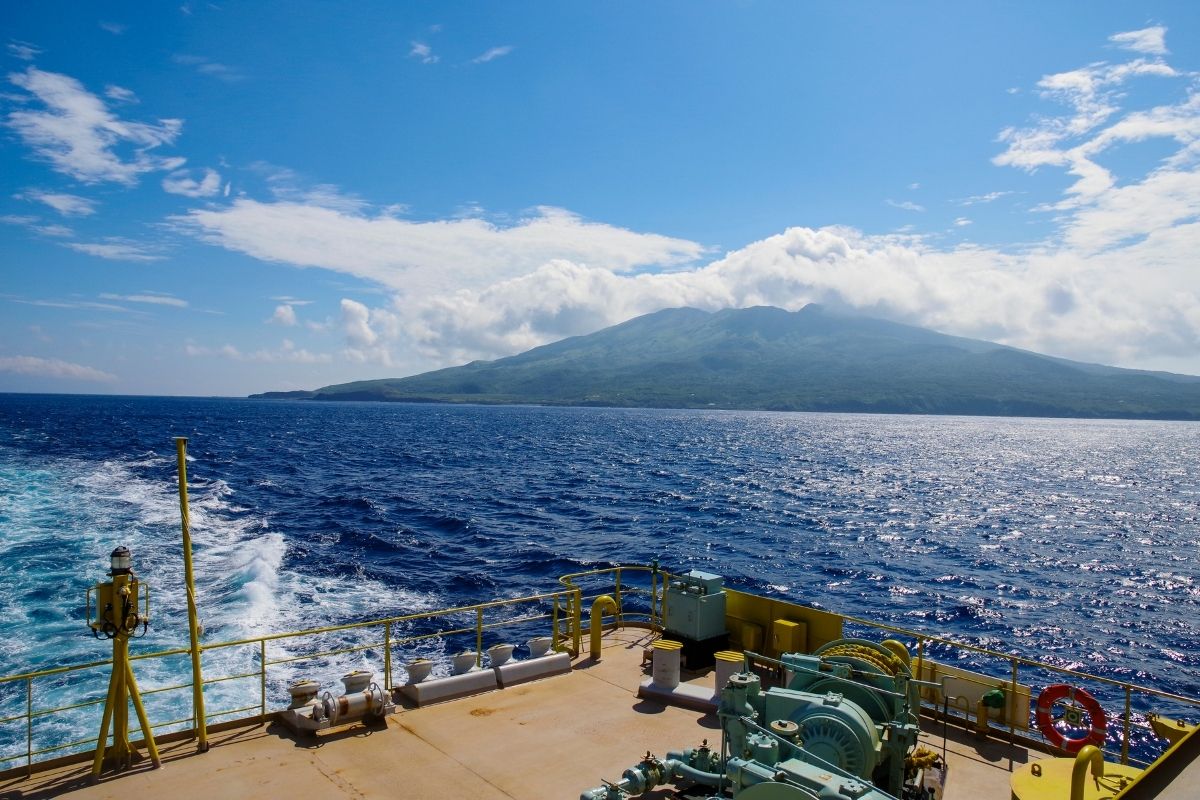 Miyakejima Island From Ferry