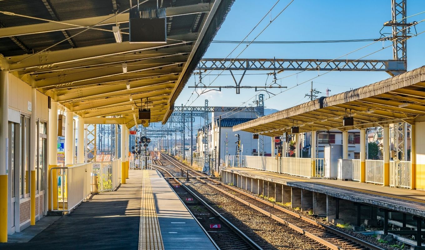 Traveling Around Japan train station